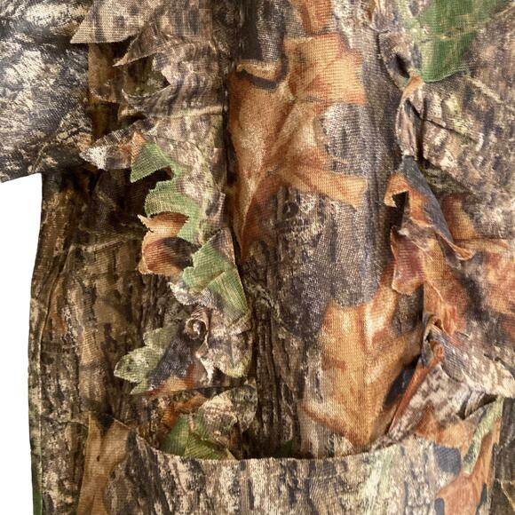Underbrush Mossy Oak Break Up Camo Hooded Ghillie 3D Hunter Jacket Size Medium - Picture 12 of 16